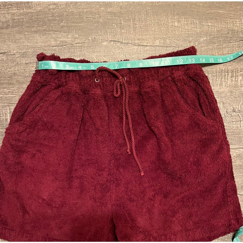 VTG Christian Dior Monsieur Soft Terry Cloth Lounge Shorts Burgandy S/M WPL 6764 - Picture 7 of 9